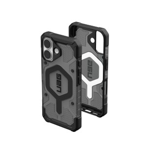 URBAN ARMOR GEAR UAG Designed for iPhone 17 Case Pathfinder Clear - Compatible with MagSafe Military Grade Protective Cover, Ash/Black