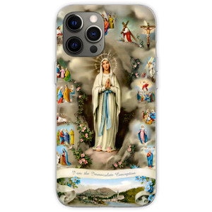 Jorsoery Phone Case for iPhone iPhone 16 Pro Immaculate Conception Virgin Mary Catholic Soft TPU Shockproof Protective Phone Case Cover