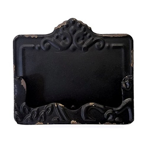 CTW Vintage Pressed Metal Business Card Holder Black (530167)
