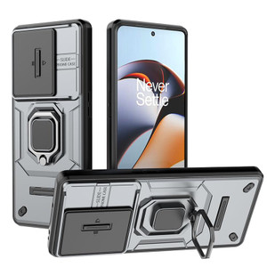 YOUULAR Mobile Phone Case for OnePlus 12R/OnePlus Ace 3 Support Car Holder Sliding Window Shockproof Protective Phone Cover for OnePlus 12R/OnePlus A