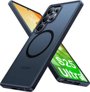 TORRAS Magnetic Shockproof for Samsung Galaxy S25 Ultra Case, Fit for MagSafe, 4X Military Grade Protection, Translucent Slim Case for Samsung S25 Ul