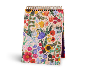RIFLE PAPER CO. Desktop Weekly Planner | 52 Undated Pages Printed Front and Back, Spiral Bound, Undated Weekly Pages, Printed in Full Color and Foil