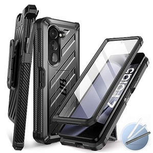 SUPCASE for Galaxy Z Fold 5 Case (Unicorn Beetle), [Belt Clip with S Pen Holder] [Built-in Screen Protector & Stand] Heavy Duty Shockproof Protective