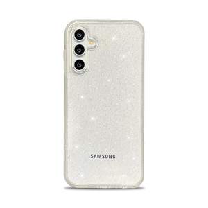 LYQZDT for Samsung Galaxy S24 FE Case 6.7" Bling Glitter Clear Shiny Sparkle Transparent Anti Slip Yellowing Resistant Military Grade Shockproof Prot
