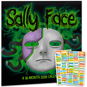 Sally Face Calendar 2026 - Deluxe 2026 Sally Face Horror Game Wall Calendar Bundle with Over 100 Reminder Stickers (Video Game Gifts, Office Supplies