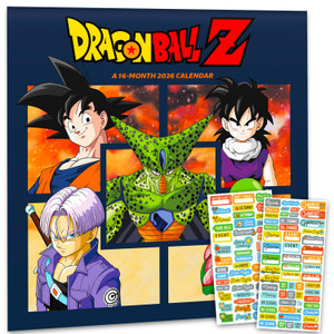 Dragon Ball Z Calendar 2026 - Deluxe 2026 Goku and Vegeta Wall Calendar Bundle with Over 100 Reminder Stickers (Akira Toriyama Gifts, Dragonball Offi