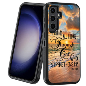 BXIKEOPIU for Samsung Galaxy S24 FE Case, Heavy Duty 3-Layer Shockproof Dust/Drop Proof Full-Body Rugged Protective Cover for Samsung Galaxy S24 FE 5