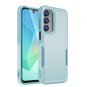 GSDCB Phone Case for Samsung Galaxy A16 5G Case Samsung A16 5G Case with Tempered Glass Screen Protector, Soft TPU Hard Back Cover Double Layer Phone