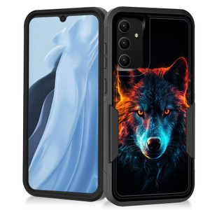 Vobber for Galaxy S24 FE Case,Heavy Duty Dual Layer Hybrid Hard PC Soft Rubber Shockproof Protective Rugged Bumper Case for Samsung Galaxy S24 FE 6.7