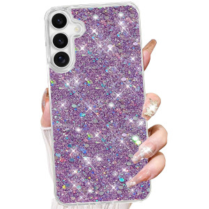 Changjia for Samsung Galaxy A16 5G Glitter Case for Women,Cute Bling Sparkle Sparkly Shiny Reflective Soft TPU Silicone Shockproof Girls Slim Thin Pr