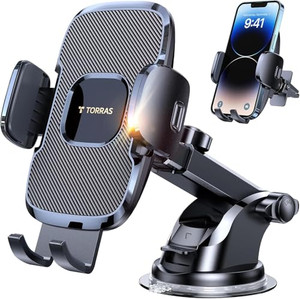 TORRAS Ultra-Durable Phone Holders for Your Car?96+LBS Strongest Suction? Car Phone Holder Mount, Safety Certs Cell Phone Car Mount Truck for Dashboa