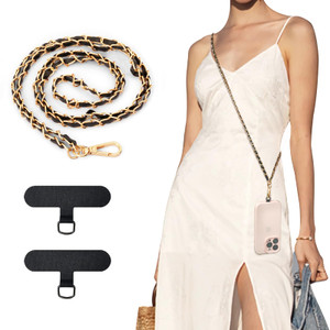 TiMOVO Universal Phone Lanyard, Metal Cell Phone Chain Anti-Theft Crossbody Strap for iPhone 17, 16 Series and Most Smartphones, Cell Phone Neck Hold