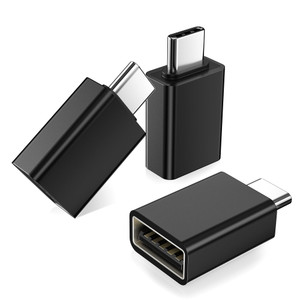 Basesailor USB C to USB Adapter 3Pack,Type C Male to USBA 3.0 Female Connector,Thunderbolt 4 OTG Converter for iPhone 17 16 16e 15 Max,Mac Pro,iPad 1