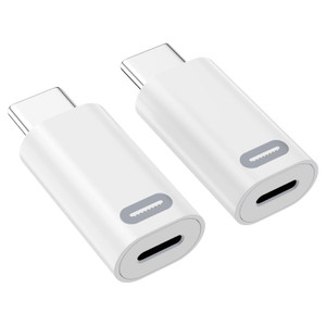 Lightning Female to USB C Adapter,2 Pack USB C Male to Lightning Adapter Support 35W PD Fast Charging & Transfer Data for iPhone 16 15 Plus Pro Pro M