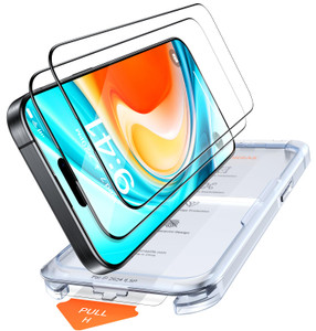 TORRAS Military-grade aerospace glass for iPhone 16 Screen Protector [9H?Unbreakable from 12-foot Drop,Longest Durable],GlassGo X Glass for iPhone 16