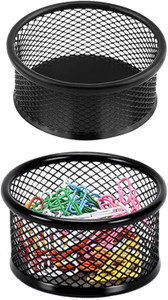 PracFlairy Mesh Paper Clip Holder 2 Pcs, Paper Clips Dispenser Papers Clip, Paperclip Holders for Desk, Paper Clip Holder?Paper Clips Dispenser,for O