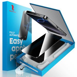 HelloDeere 2 Pack Screen Protector for iPhone 16 Pro Max , Military Grade Shatterproof HD Tempered Glass Film, Anti Spy, Anti Glare &Blue Light, Dura