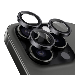 Upcommon UARMOR Camera Lens Protector for [iPhone 16 Pro & 16 Pro Max] 9H Tempered Glass & Aluminum Cover, HD Clear, Easy Installation Kit, Case Frie