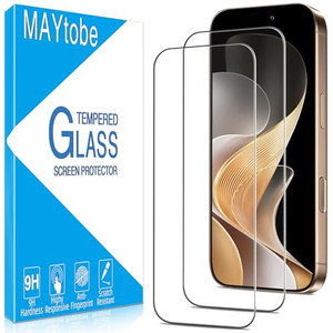 MAYtobe [2-Pack Designed for iPhone 16 Pro (6.3 inch) Screen Protector Tempered Glass, 9H Hardness, Anti Scratch, Easy to Install