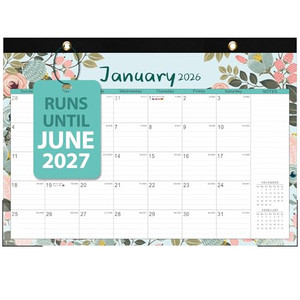 2026 Desk Calendar, Monthly Desk Pad Calendar, Jan 2026 - Jun 2027, Large Size 17"x12" Table Planner with Protect Paper, Stickers, Office Supplies an