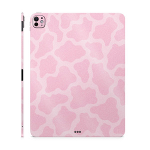 Glossy Glitter Skin Compatible with Apple iPad Pro 11 (M4) 2024 - Pink Giraffe - Premium 3M Vinyl Protective Decal Cover - Easy to Apply | Crafted in