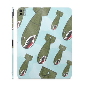 Glossy Glitter Skin Compatible with Apple iPad Pro 11 (M4) 2024 - Bombs Away - Premium 3M Vinyl Protective Wrap Decal Cover - Easy to Apply | Crafted