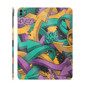 Glossy Glitter Skin Compatible with Apple iPad Pro 11 (M4) 2024 - Tertiary Arrows - Premium 3M Vinyl Protective Decal Cover - Easy to Apply | Crafted