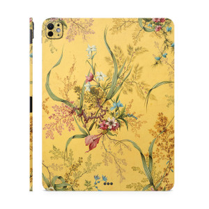 Skin Compatible with Apple iPad Pro 13 (M4) 2024 - Yellow Marble End - Premium 3M Vinyl Protective Wrap Decal Cover - Easy to Apply | Crafted in The