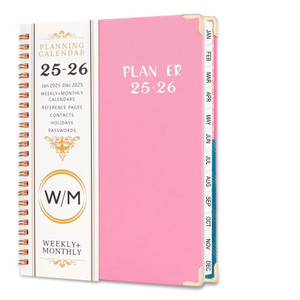 2025 2026 Planner - Weekly and Monthly Planner 2025 -2026 Calendar Monthly Daily Planner Agendas, July 2025 - June 2026, Spiral Bound, Office Home Sc