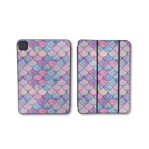 Carbon Fiber Skin Compatible with Apple Smart Folio for iPad Pro 11-inch (M4/M5) 2025 - Mermaid Scales - Premium 3M Vinyl Protective Wrap Decal Cover