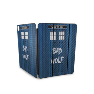 Carbon Fiber Skin Compatible with Apple Smart Folio for iPad Pro 13-inch (M4/M5) 2025 - Time Lord Box - Premium 3M Vinyl Protective Wrap Decal Cover