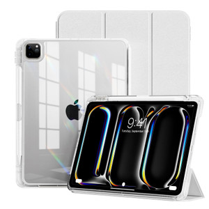 GKABXY Case for iPad Pro 13-inch (M5/M4) 2025/2024 with Pencil Holder | 2-in-1 Removable Clear Back Cover | Supports Apple Pencil Pro & USB-C Chargin