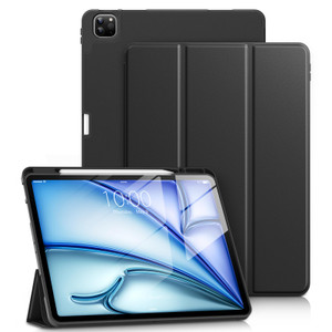 DTTO for iPad Air 13 Inch Case M3/M2 2025/2024, iPad Pro 12.9 Inch Case (6th/ 5th/ 4th/ 3rd Gen), Smart Slim Trifold Stand Soft Cover with Pencil Hol