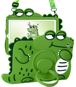 Wazzasoft for iPad mini 4/5 Case 7.9 Inch Cute Girls Boys Kawaii Cover Girly 3D Cartoon Women Kitten with Rotating Handle Stand & Strap Soft Silicon