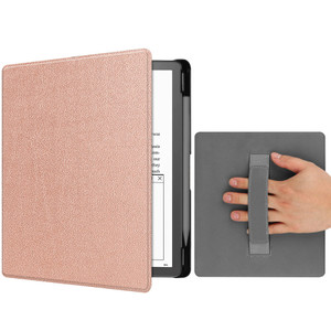 Case for Kindle Scribe (10.2", 1th Generation, 2022 Release) with Hand Strap, Hard PC Smart Case with Auto Wake/Sleep Function with Pen Holder for Ki