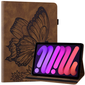 Dteck for iPad mini 7/6th Generation (A17 Pro/A15) Case 2024/2021 Release (8.3"), Cute Butterfly PU Leather Case with Auto Sleep Wake/Stand Function,