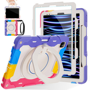 ROISKIN for iPad Pro 12.9 -Inch Case (6th, 5th, 4th & 3rd Gen)with HD Screen Protector, 360 Stand, Handle, Pencil Holder,Shoulder Strap[15ft Drop Pro