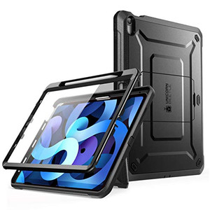 SUPCASE for iPad Air 5th Generation Case / iPad Air 4th Generation Case with Pencil Holder (Unicorn Beetle Pro), [Built-in Screen Protector & Stand]