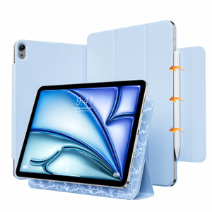 kenke Case for iPad Air 11 Inch M2 (2024), iPad Air 6th/5th/4th Generation (2024/2022/2020) 10.9 Inch, Magnetic Slim Cover with Clasp, Supports Penci