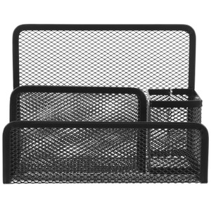 Angoily Metal Mesh Desktop File Organizer Rack 6.89 Inch Compact File Storage Holder Multipurpose Mesh Holder for Office and Home Document Organizati