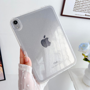 UUcovers Case for iPad mini 7 A17 Pro 2024/ iPad mini 6 2021, Glitter Clear Soft TPU Back Shockproof Bling Sparkly Silicone Lightweight Thin Cover Mi