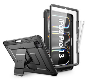 SUPCASE for iPad Pro 13 Inch Case M5/M4 (2025/2024) with Pencil Holder (Unicorn Beetle Pro), [Built-in Screen Protector & Stand] Full-Body Rugged Cov
