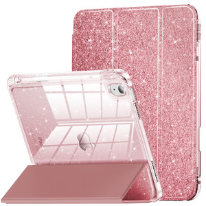 INFILAND for iPad Air 11 inch Case M2 2024/M3 2025, iPad Air 7th/6th5th/4th Generation Case 2022/2020 10.9 inch, Glitter Cover with Clear Back, Penci