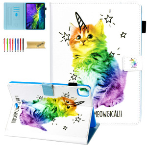 Dteck Case for iPad Air 11 Inch, iPad Air 6th/5th/4th Gen Case, iPad Pro 11 Case with Pencil Holder,PU Leather Slim Folio Stand Full Body Protection