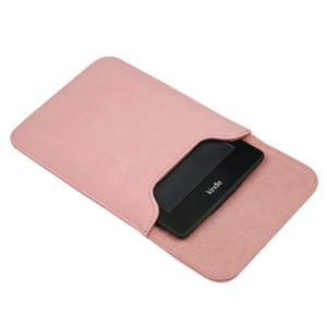 Sleeve Bag Suede Leather for 6.8" Kindle Paperwhite 11th Generation 2021 Released, Portable Water Repellent Protective Case (Pink)