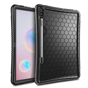 Fintie Silicone Case for Samsung Galaxy Tab S6 10.5" 2019 (Model SM-T860/T865/T867), [S Pen Holder] Honey Comb Series Kids Friendly Light Weight Shoc