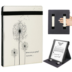 WALNEW Flip Case for 10.2-inch Kindle Scribe 2024/2022 Released, Two Hand Straps and Vertical Multi-Viewing Stand Cover with Auto Wake/Sleep for 10.2