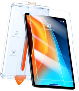 TORRAS for iPad Pro 13 Inch Screen Protector M5 2025 & M4 2024, Military Grade Shatterproof, TOP 9H+ Tempered Glass, One-Pull Installation, Anti-Scra