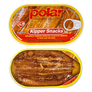 MW Polar Herring, Kipper Snacks, 3.53-Ounce (Pack of 12), 90% Less Sodium, Ready to Eat Canned Fish, Good Source of Vitamin D, Naturally Wood Smoked,