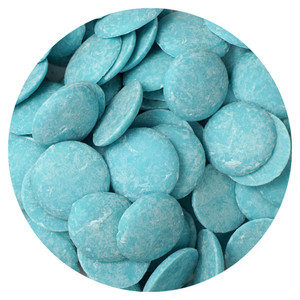 Light Blue Chocolate Melting Wafers, 12 Ounce Bulk Bag, Light Blue Chocolate, Light Blue Candy, Melting Chocolate Candy Discs For Baking, Dipping, De